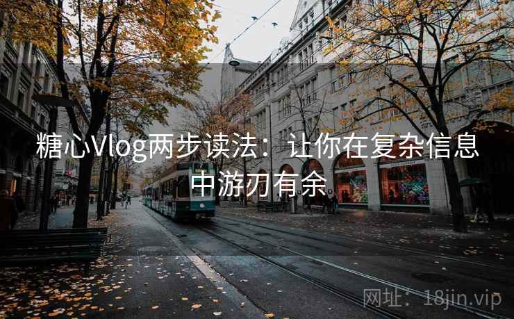 糖心Vlog两步读法：让你在复杂信息中游刃有余
